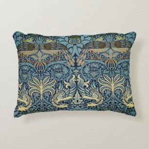 William Morris Pauw en Draak geweven ontwerp Accent Kussen