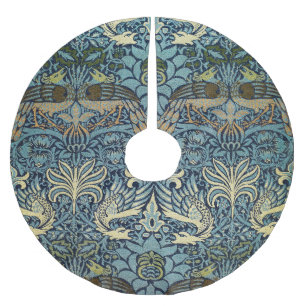 William Morris Pauw en Draak geweven ontwerp Kerstboom Rok