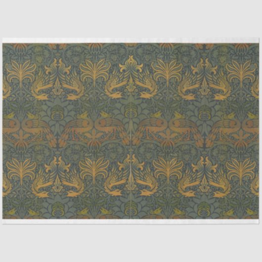 William Morris Peacock and Dragon Tissuepapier (Voorkant)