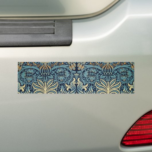 William Morris Peacock and Dragon Woven Design Bumpersticker (Op auto)