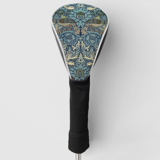 William Morris Peacock and Dragon Woven Design Golfheadcover (Voorkant)