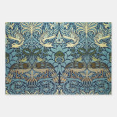 William Morris Peacock and Dragon Woven Design Inpakpapier Vel (Voorkant 2)