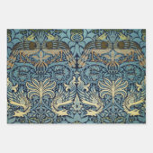 William Morris Peacock and Dragon Woven Design Inpakpapier Vel (Voorkant)