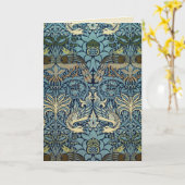 William Morris Peacock and Dragon Woven Design Kaart (Gele Bloem)