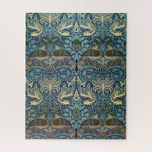 William Morris Peacock and Dragon Woven Design Legpuzzel (Verticaal)