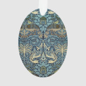 William Morris Peacock and Dragon Woven Design Ornament (achterkant)