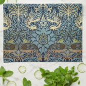 William Morris Peacock and Dragon Woven Design Theedoek (Gevouwen)