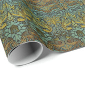 William Morris Peacock Dragon Wallpaper Cadeaupapier (Rol Hoek)