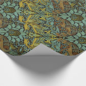 William Morris Peacock Dragon Wallpaper Cadeaupapier (Hoek)