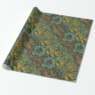William Morris Peacock Dragon Wallpaper Cadeaupapier