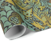 William Morris Peacock Dragon Wallpaper Cadeaupapier (Rol Hoek)