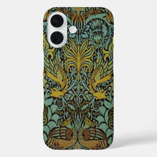 William Morris Peacock Dragon Wallpaper Case-Mate iPhone Case (Achterkant)