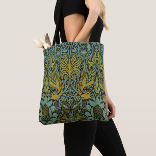 William Morris Peacock Dragon Wallpaper Draagtas