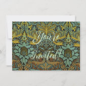 William Morris Peacock Dragon Wallpaper Kaart (Voorkant)