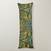 William Morris Peacock Dragon Wallpaper Lichaamskussen (Achterkant (Verticaal))