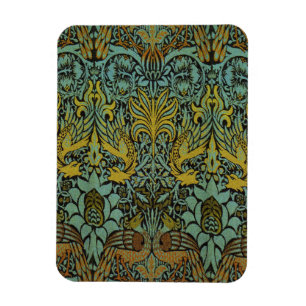 William Morris Peacock Dragon Wallpaper Magneet