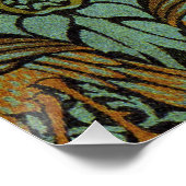 William Morris Peacock Dragon Wallpaper Perfect Poster (Hoek)