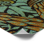 William Morris Peacock Dragon Wallpaper Poster (Hoek)