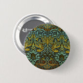 William Morris Peacock Dragon Wallpaper Ronde Button 5,7 Cm (Voorkant /achterkant)