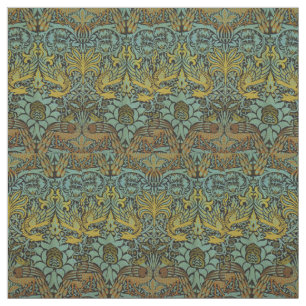William Morris Peacock Dragon Wallpaper Stof