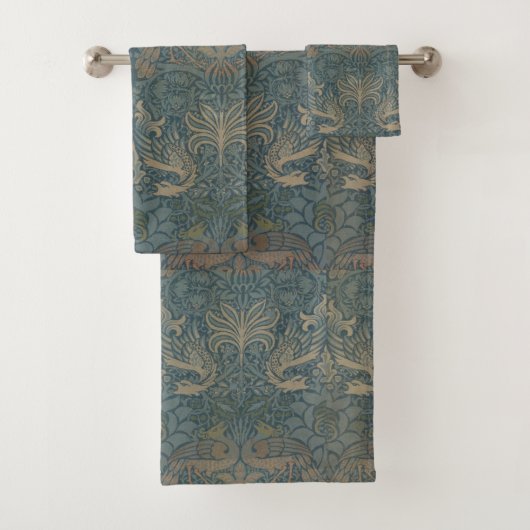 William Morris Peacock en Dragon Bad Handdoek (Insitu)