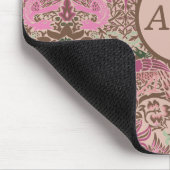 William Morris Peacock en Dragon Monogram Muismat (Hoek)