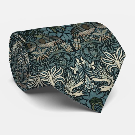 William Morris  Peacock en Dragon Pattern Stropdas (Opgerold)