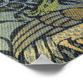 William Morris Peacock en Dragon Poster (Hoek)