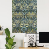 William Morris Peacock en Dragon Poster (Thuiskantoor)