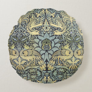 William Morris Peacock en Dragon Rond Kussen