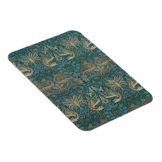 William Morris Peacock en Dragon Textile Design Magneet (Rechterzijde)