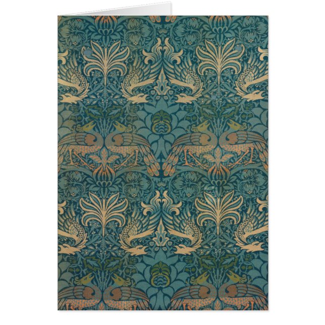 William Morris Peacock et Dragon Textile Design (Devant)