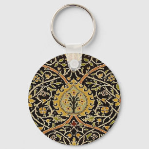 William Morris Persian Carpet Art Print Design Sleutelhanger