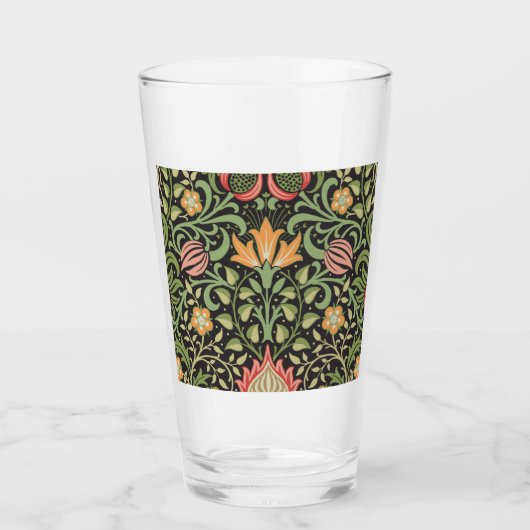 William Morris Persian Floral Antiek Glas (Voorkant)