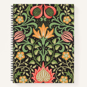 William Morris Persian Floral Antiek Notitieboek
