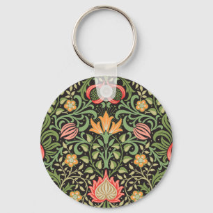 William Morris Persian Floral Antiek Sleutelhanger
