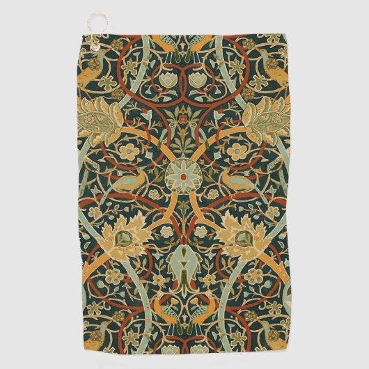 William Morris Persian Oriental Carpet Art Golfhanddoek (Voorkant)