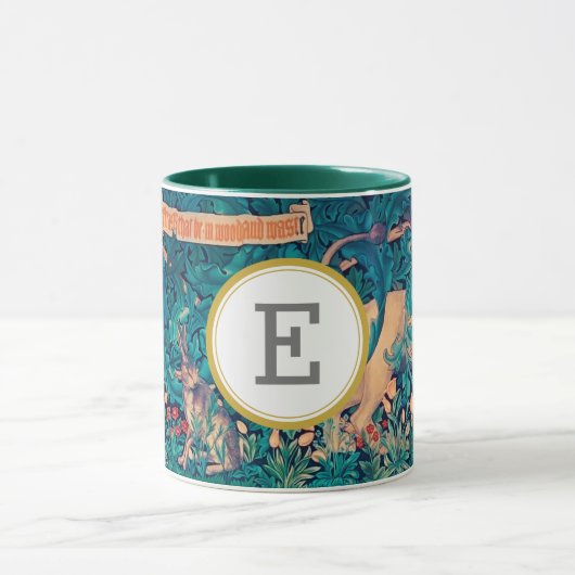 William Morris PERSONALIZED INITIAAL Mok (Midden)