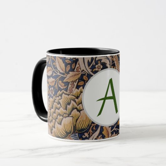 William Morris PERSONALIZED INTIAL Mok (Voorkant links)