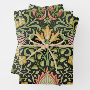 William Morris Perzisch Bloemmotief Botanisch Ontw Inpakpapier Vel