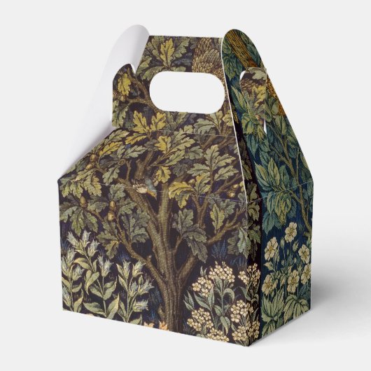 William Morris - Pheasant Bird Tree Botanical Bedankdoosjes (Voorkant Zijde)