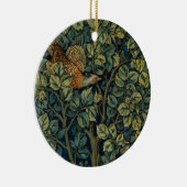 William Morris Pheasant Bird Tree Woodland Keramisch Ornament (Rechts)