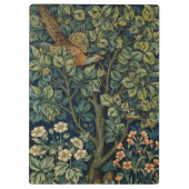 William Morris Pheasant Bird Tree Woodland Klembord (Achterkant)