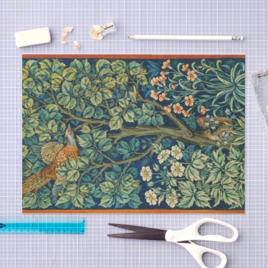 William Morris Pheasant Decoupage Tissue Paper Tissuepapier (Craft)