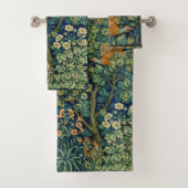 William Morris Phesant Bird  Forest Bad Handdoek (Insitu)