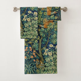 William Morris Phesant Bird  Forest Bad Handdoek