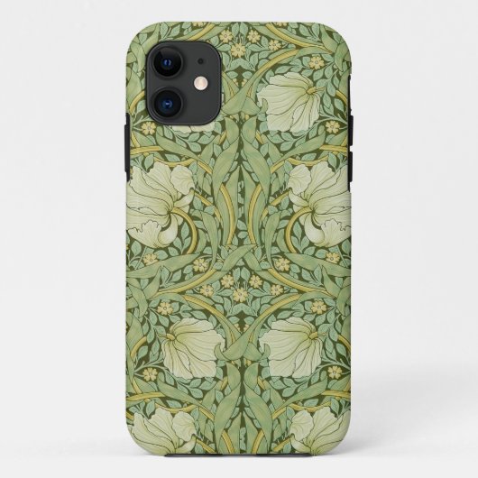 William Morris Pimpernel Bloemen Blauw Behang Case-Mate iPhone Case (Achterkant)