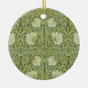 William Morris Pimpernel Bloemen Blauw Behang Keramisch Ornament