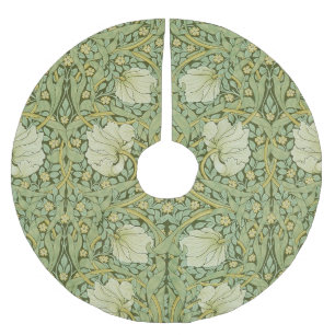William Morris Pimpernel Bloemen Blauw Behang Kerstboom Rok