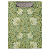 William Morris Pimpernel Bloemen Blauw Behang Klembord (Voorkant)